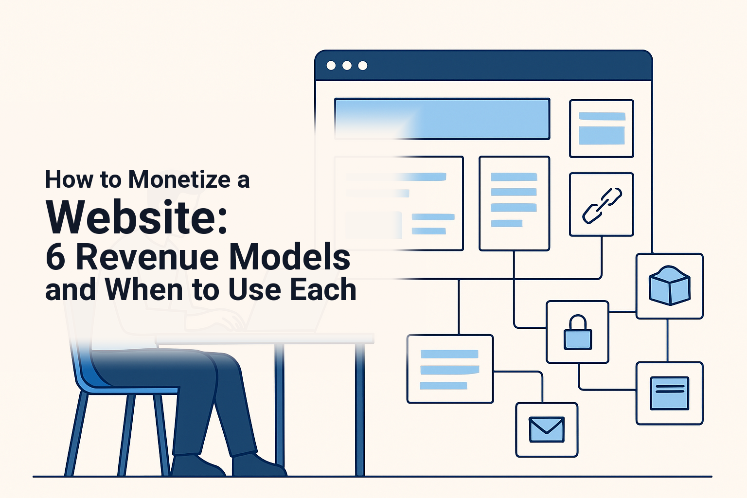 Website owner comparing six ways to monetize a content site.